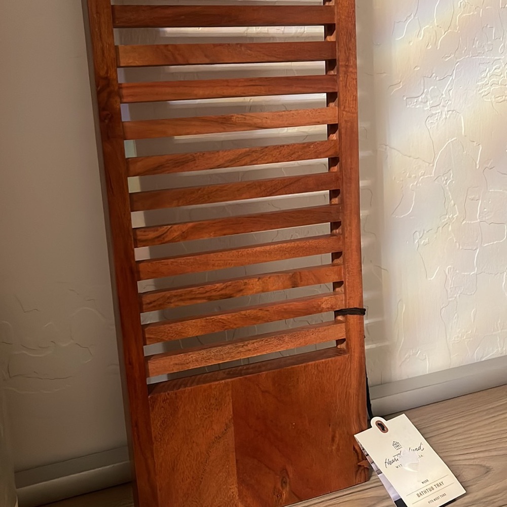 Slatted Wood Bathtub Tray - Hearth & Hand™ with Magnolia - Picture 5 of 12